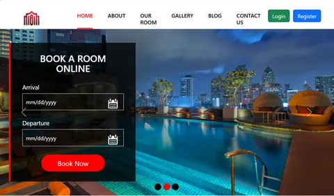 Screenshot of the Hotel Management System project